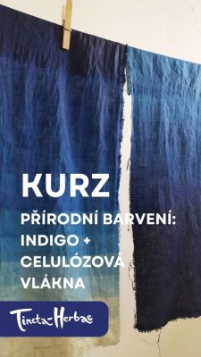 Y_KURZ PŘÍRODNÍ BARVENÍ: Indigo + Celulózová vlákna 20. - 21. 11. 2027 VSETÍN