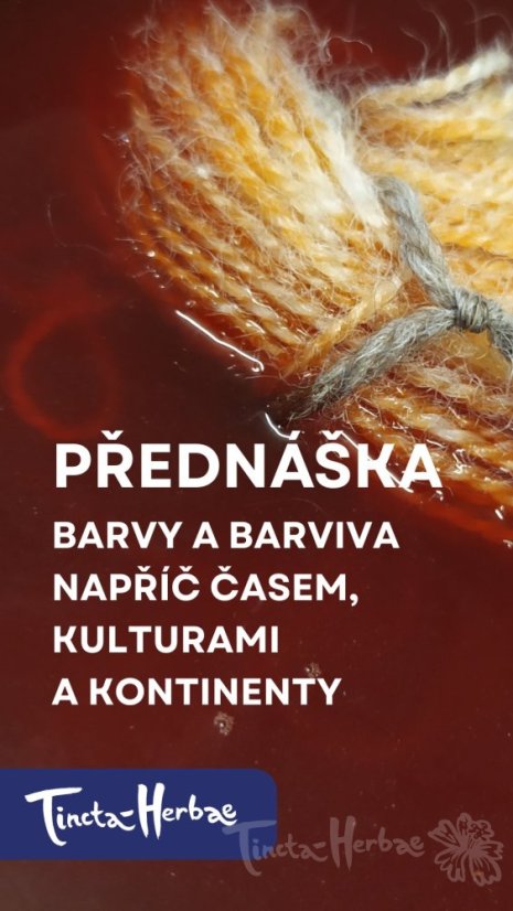 PŘEDNÁŠKA Barvy a barviva napříč časem, kontinenty a kulturami