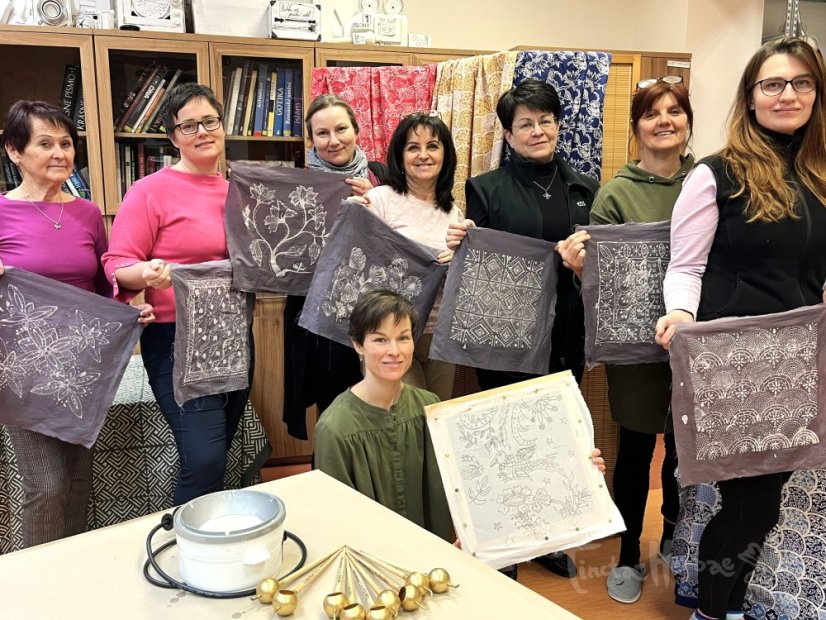 KURZ VOSKOVÝ BATIK: Přírodou barvený + INDIGO Vsetín 16. -17. 8. 2025 Vsetín